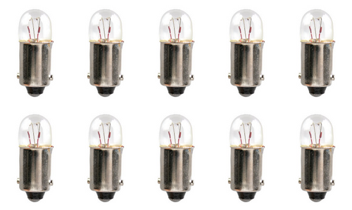 Box of 10 #3796 Lamp Auto Bulb Automotive Lightbulb, 12V, 2W, BA9s