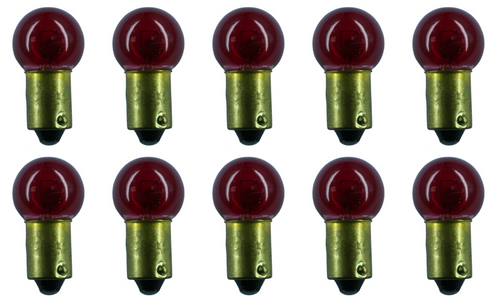 Box of 10 #456R (Red) Lamp Auto Bulb Lightbulbs