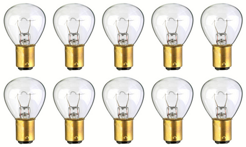 Box of 10 #1184 Lamp Auto Bulb Automotive Lightbulb 5.5V 34.4W 6.25A BA15d
