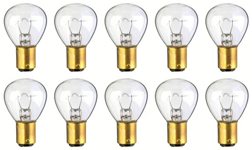 Box of 10 #1184 Lamp Auto Bulb Automotive Lightbulb 5.5V 34.4W 6.25A BA15d
