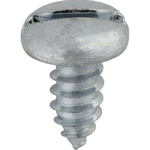Tapping Screw #14 x 1/2", Slotted Pan Head TAP Screw Zinc AB (Qty: 100)