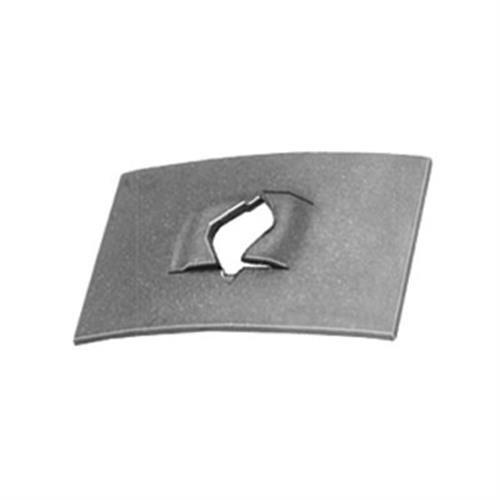 Flat Nut for #10 Screw, Size 1/2" x 7/8", Black Phosphate (Qty: 100)