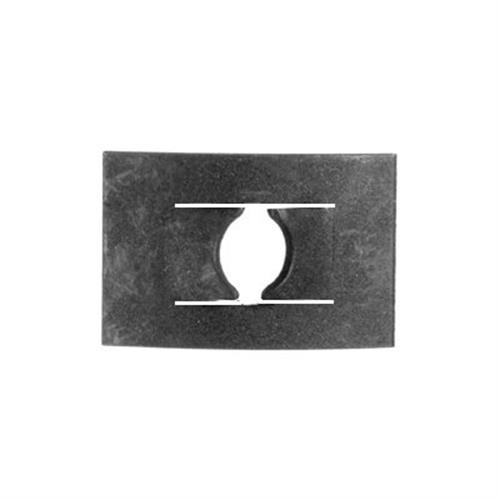 Flat Nut for #12 Screw, Size 1/2" x 3/4", Black Phosphate (Qty: 100)