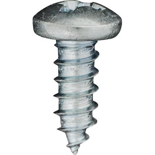 Tapping Screw #6 x 3/8", Phillips Pan Head, Zinc (Qty: 100)