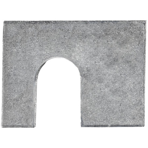Shim 1/16" thick, 1-3/4" x 1-1/4", With 1/2" Slot, Zinc (Qty: 50)