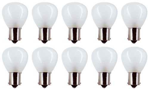 Box of 10 #1139IF 1139 Bulb Internal Frosted Auto RV Lamp 12.8V, 13.3W, BA15s