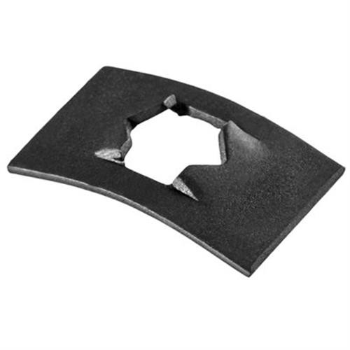 Flat Nut for 3/16" Stud, Size 3/8" x 5/8", Black Phosphate (Qty: 25)