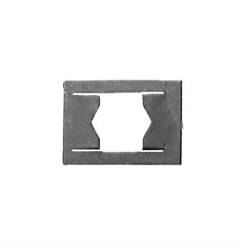Flat Nut for 5/16 Stud, Size 1/2" x 11/16", Black Phosphate (Qty: 100)