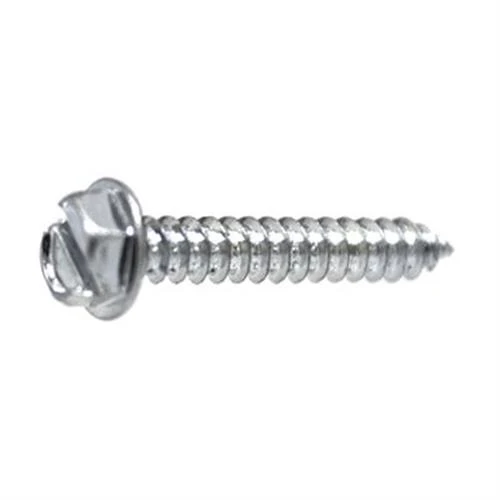 Tapping Screw #12 x 3/4", Slotted Hex Washer Head, Zinc (Qty: 100)