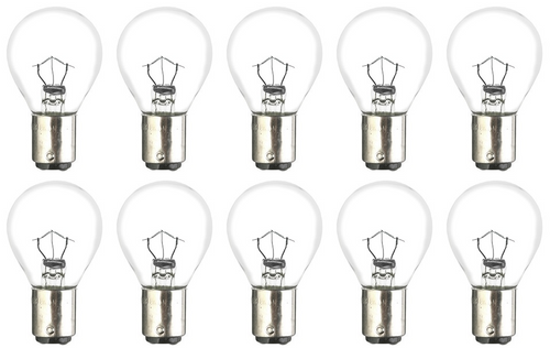 Box of 10 #312 Auto Truck Aircraft Bulbs 28V 36.12W, BA15d base
