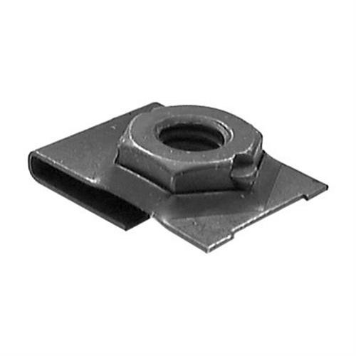 J Type Cage Nut 5/16"-18, 0.087" to 0.093" Panel Range, Black (Qty: 25)
