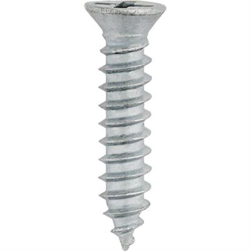 Tapping Screw #8 x 3/4", Phillips Flat #6 Head, Zinc (Qty: 100)