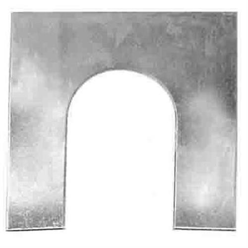 Shims 1/64" Thick, 1-1/8" x 1-1/8" With 1/2" Slot (Qty: 50)