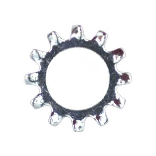 #6 (1/8") External Lock Washers, Zinc Finish (Qty: 100)