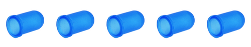 Light Blue Bulb Cover Cap Boots, 5-Pack, 3mm, T1 fits 715, 7152, 7219, 8111
