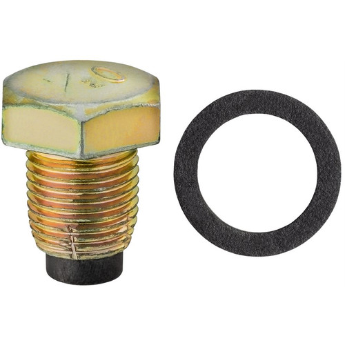 1/2"-20 Double Oversize Magnetic Drain Plug With Gasket (Qty: 2)