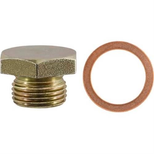 3/4"-16 Oil Drain Plug With Gasket, Zinc, for Volvo 948187-0 (Qty: 2)