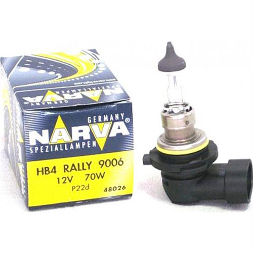 NARVA 48026 Rally 9006/HB4 70 Watt Halogen Auto Headlight Bulb Made in GERMANY