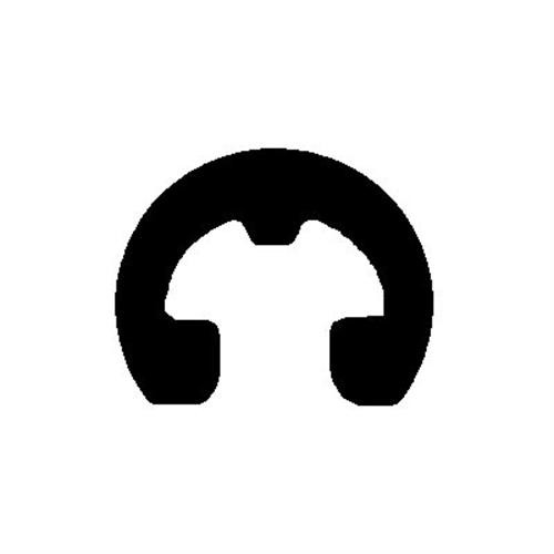 Reinforced E-Type Retaining Rings for 3/16" Shaft, 0.147" Groove Dia (Qty: 100)