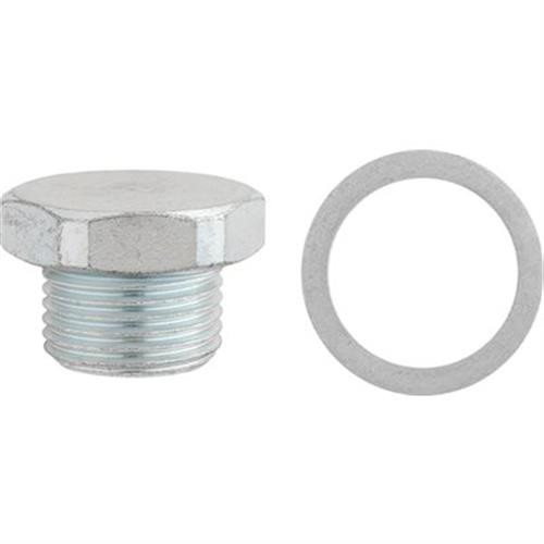 M18-1.5 Drain Plug With Gasket, 11mm Length Under Head, Zinc Finish (Qty: 2) M18-1.5 Drain Plug With Gasket, 11mm Length Under Head, Zinc Finish (Qty: 2)