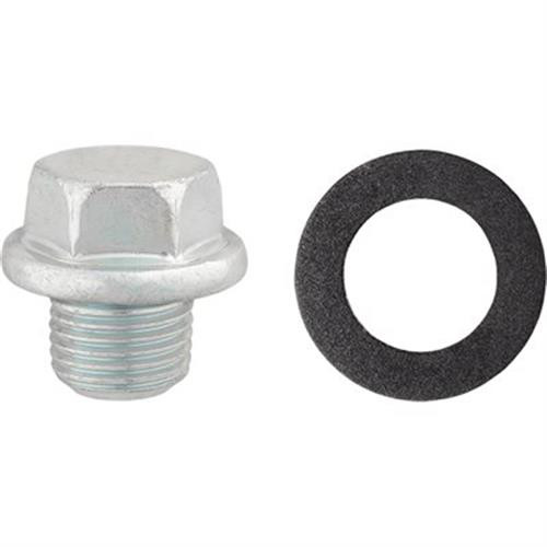 M16-1.5 Oil Drain Plug With Gasket, 13mm Length Under Head (Qty: 2)