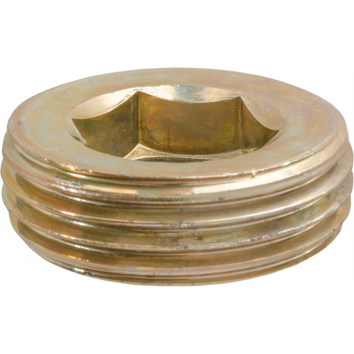 1"-11 Brass British Pipe Plug, 12mm Long, Marli (Qty: 5)