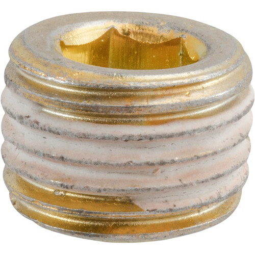 M14x1.5 Brass Metric Pipe Plug, 10mm Long, With Sealant, Marli (Qty: 10)