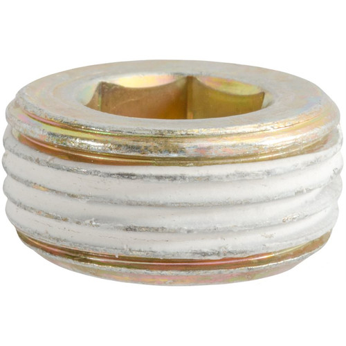 M20x1.5 Brass Metric Pipe Plug, 10mm Long, With Sealant, Marli (Qty: 10)