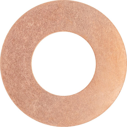 Copper Gasket, M13 x M27, 13.4mm ID, 26.95mm OD, 1.4mm Thick (Qty: 10)