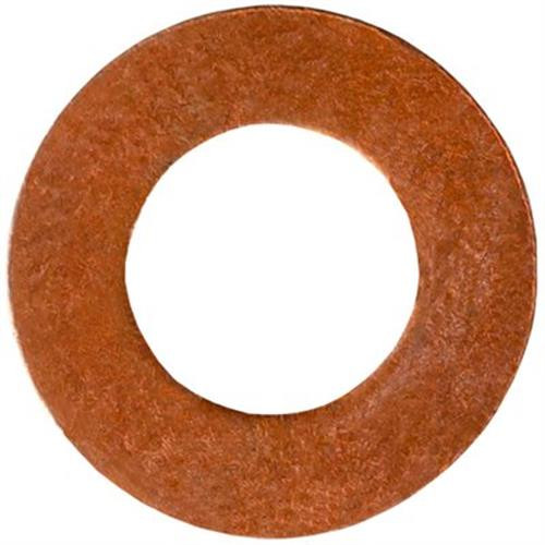 Copper Gasket, M6 x M12, 6.25mm ID, 11.8mm OD, 0.85mm Thick (Qty: 15)