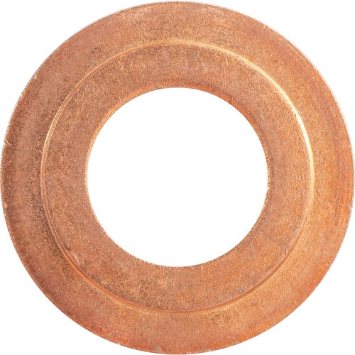 Copper Gasket  M10 x M20, 10.2mm ID, 20.4mm OD, 1.93mm Thick (Qty: 10)