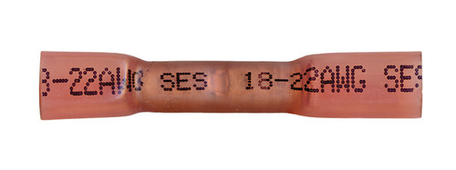 22-18 AWG (Red) Crimp+Seal Butt Connector, Adhesive Shrink Sleeve (Qty 50) 22-18 AWG (Red) Crimp+Seal Butt Connector, Adhesive Shrink Sleeve (Qty 50)