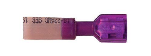 22-18 AWG (Red) Crimp+Seal 1/4" Female Quick-Disconnect Terminal (Qty 50)