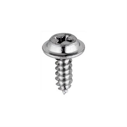 Tapping Screw #8-18 x 1/2", Phillips Flat Washer Head, Zinc Finish (Qty: 100)