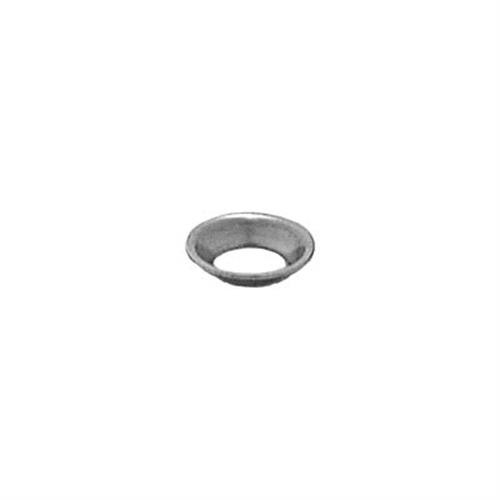 #8 Flush-Type Brass Finishing Washer, 3/8" OD, Nickel (Qty: 144)