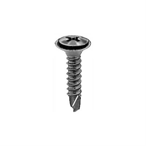 Tapping Screw #8-18 x 5/8" Phillips Oval Flush Wash SEMS TEK, Phosph (Qty: 100)