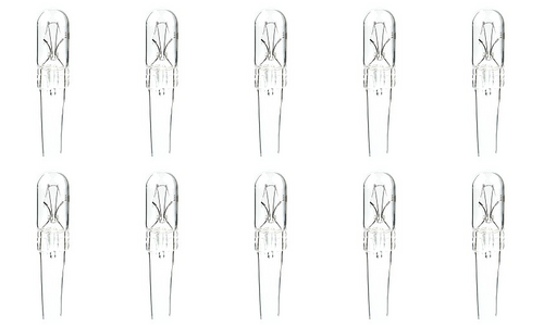 10 pcs #168E Lamp Auto Bulb (#168 with wire terminals) 14V 4.9W 0.35A