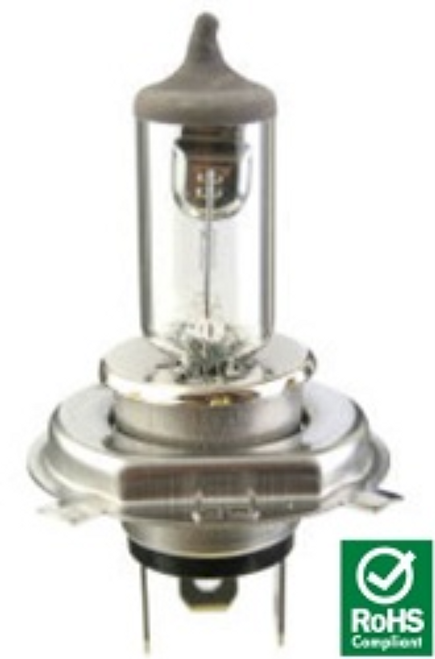 H4 100/55W Halogen Bulb SAE Legal for Road Use, 12V, P43t H4 100/55W Halogen Bulb SAE Legal for Road Use, 12V, P43t