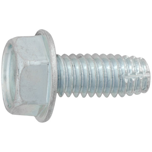 Tapping Screw 5/16"-18 x 3/4", Indented 1/2" Hex Head, Zinc Chromate (Qty: 100)