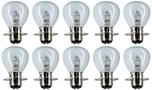 Box of 10 #2530 Lamp Auto Bulb Automotive Lightbulb NEW 6V Dual Filament