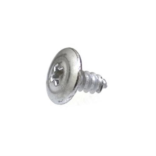 Tapping Screw #8-18 x 3/8", Phillips Washer Head 7/16" OD, Chrome (Qty: 100)