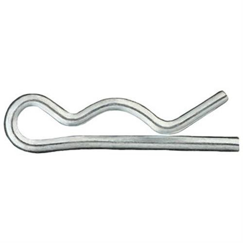 Hair Pin Cotter Pin, 1/8" ID, 1-1/8" Long, 0.07" Wire, Zinc (Qty: 100)