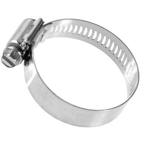 1/2" to 1-1/4" Hose Clamp, 9/16" Wide, All Stainless Steel (Qty: 10)