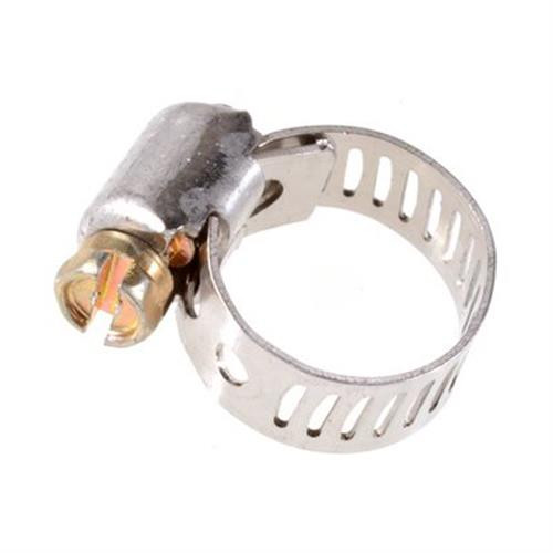 1/4 to 5/8" Hose Clamp, 5/16" Wide Stainless Steel Band (Qty: 10)