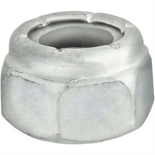 1/2"-13 Nylon Insert Hex Stop Nut, Grade 2, Zinc (Qty: 50)