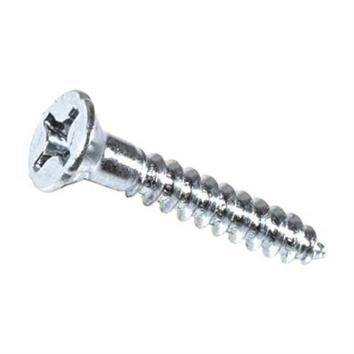 #8 x 1" Phillips Flat Head Wood Screw, Zinc (Qty: 100)