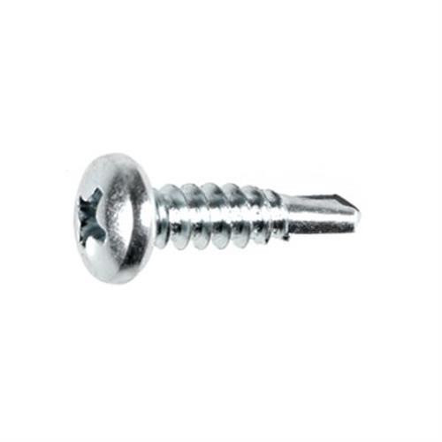 Tapping Screw #10-16 x 3/4", Phillips Pan Head, #2 TEKS, Zinc (Qty: 100)