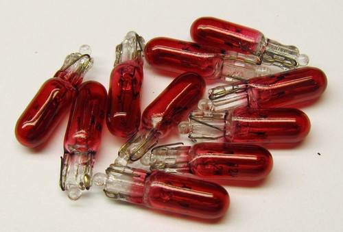Box of 10 #73R (73 Red) Lamp Auto Bulb Automotive Lightbulb 14V, 1.12W