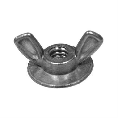 1/4"-20 Wing Nut, Washer Base, 3/4" Washer Diameter, 1" Wing Spread (Qty: 50)