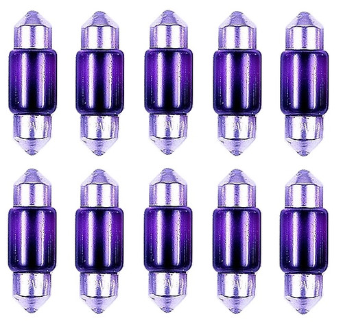 Box of 10 #3175P Lamp 3175 Purple Auto Bulb Automotive